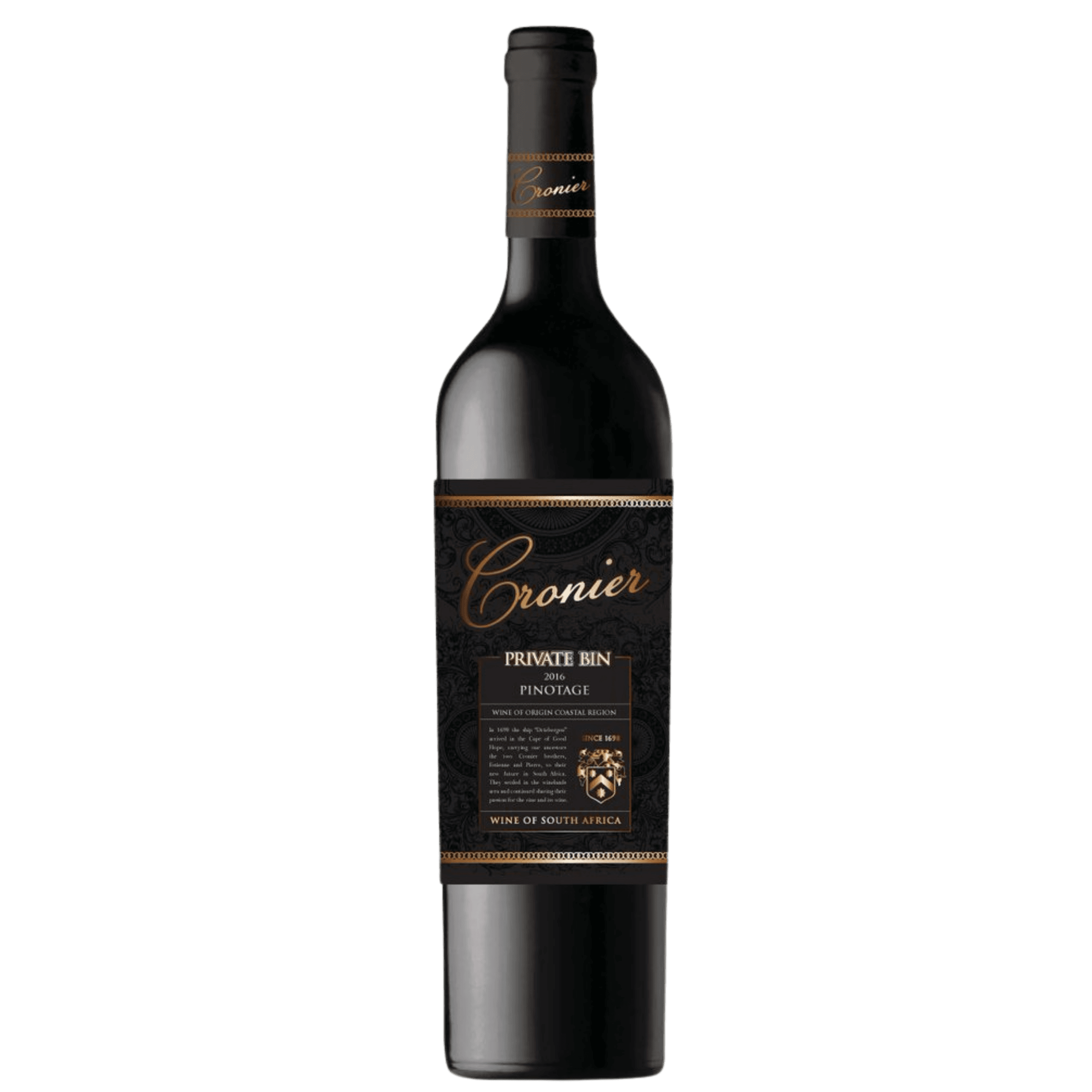 Cronier Private Bin Pinotage bottle